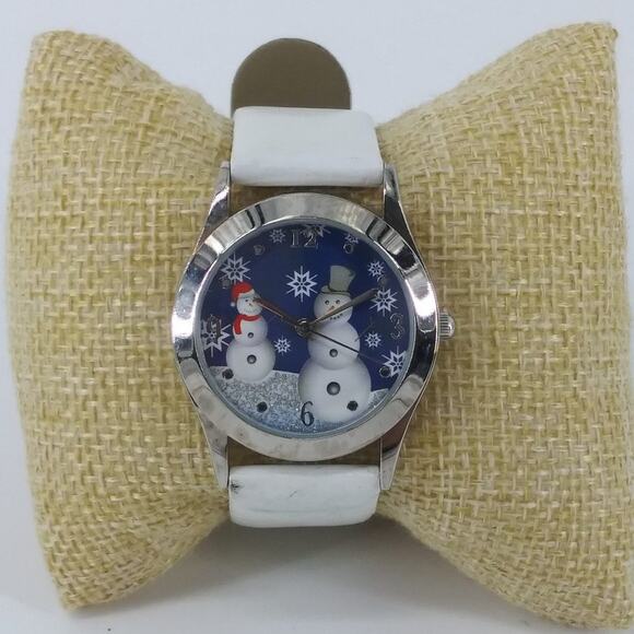 Unisex Ugly Christmas Wristwatch Snowman Snowflake - Picture 5 of 12